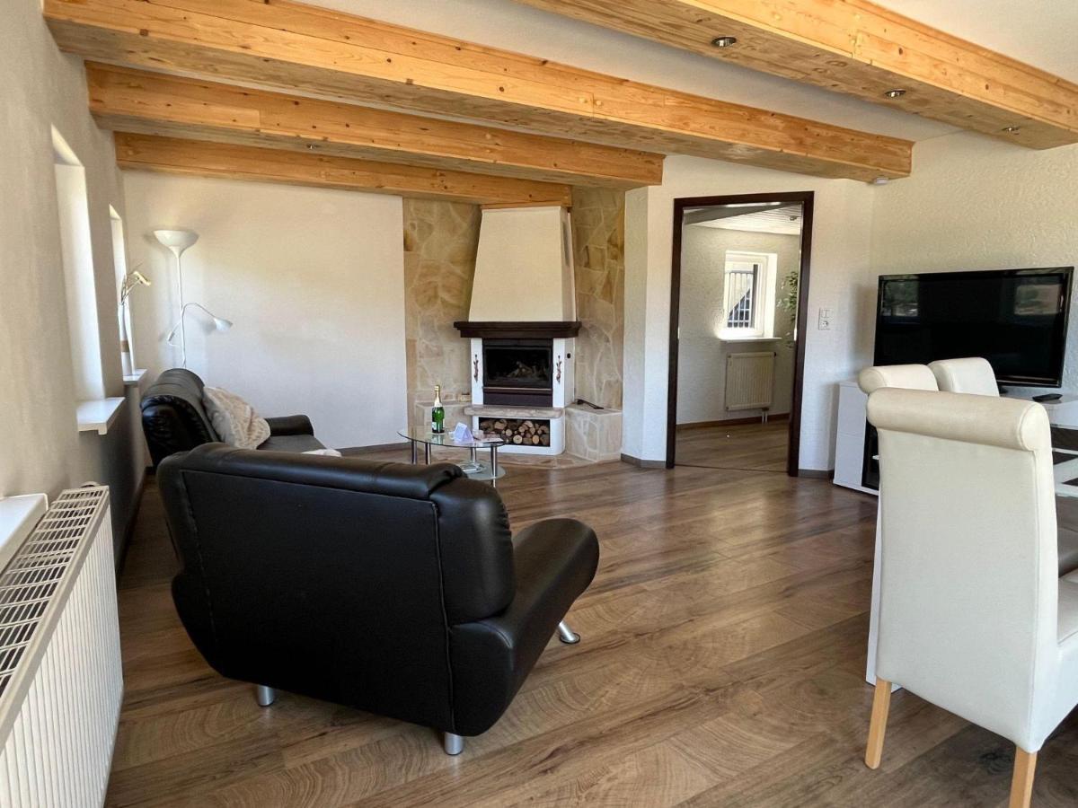 Saechsische-Schweiz-Ferienhaus-Wohnung-1-Mit-Elbblick-Sauna-Und-Kamin Кенігштайн-ан-дер-Ельбе Екстер'єр фото