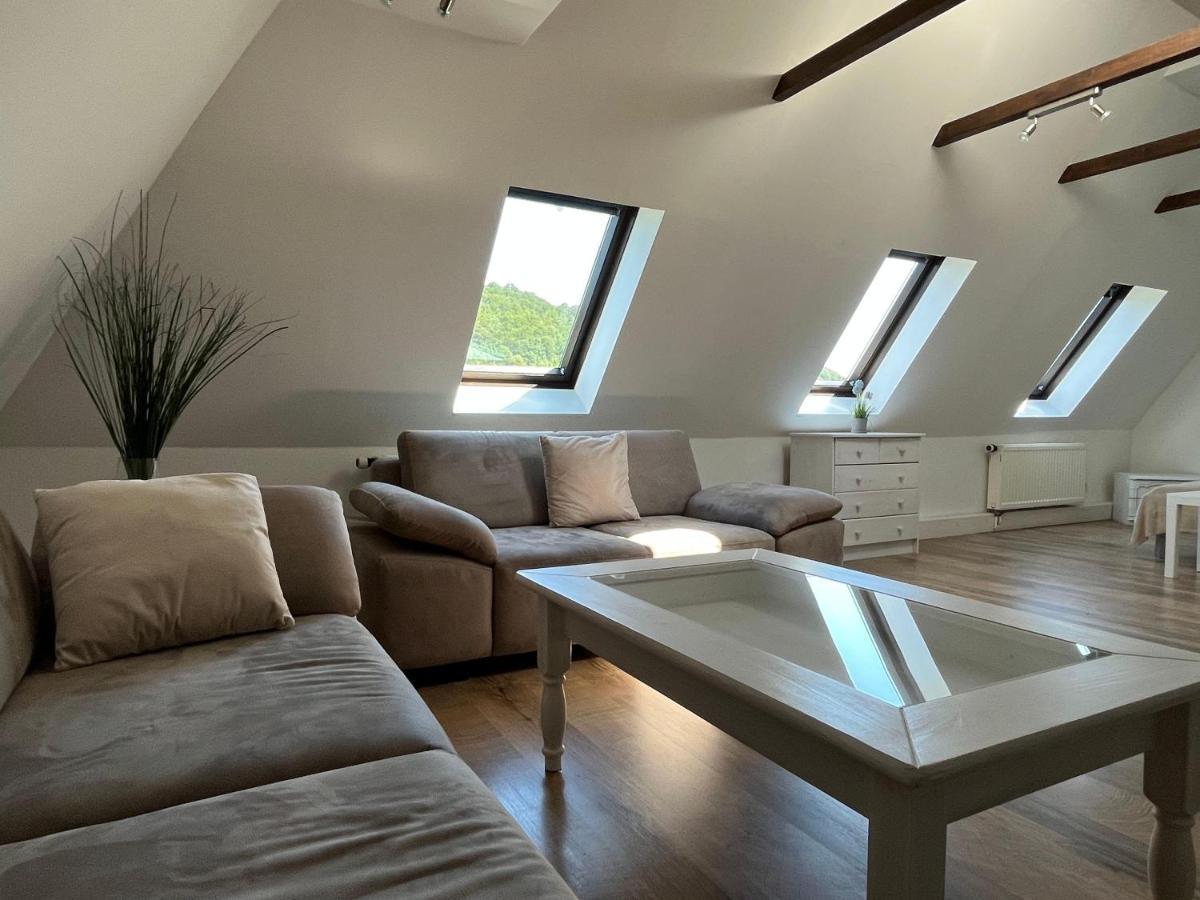 Saechsische-Schweiz-Ferienhaus-Wohnung-1-Mit-Elbblick-Sauna-Und-Kamin Кенігштайн-ан-дер-Ельбе Екстер'єр фото