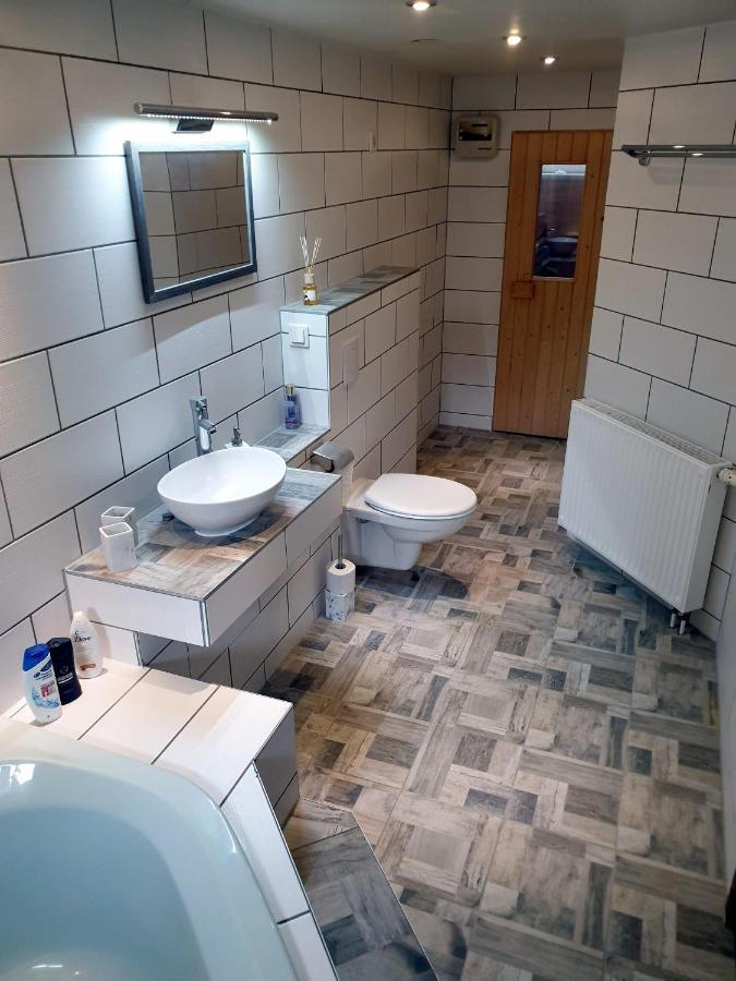 Saechsische-Schweiz-Ferienhaus-Wohnung-1-Mit-Elbblick-Sauna-Und-Kamin Кенігштайн-ан-дер-Ельбе Екстер'єр фото
